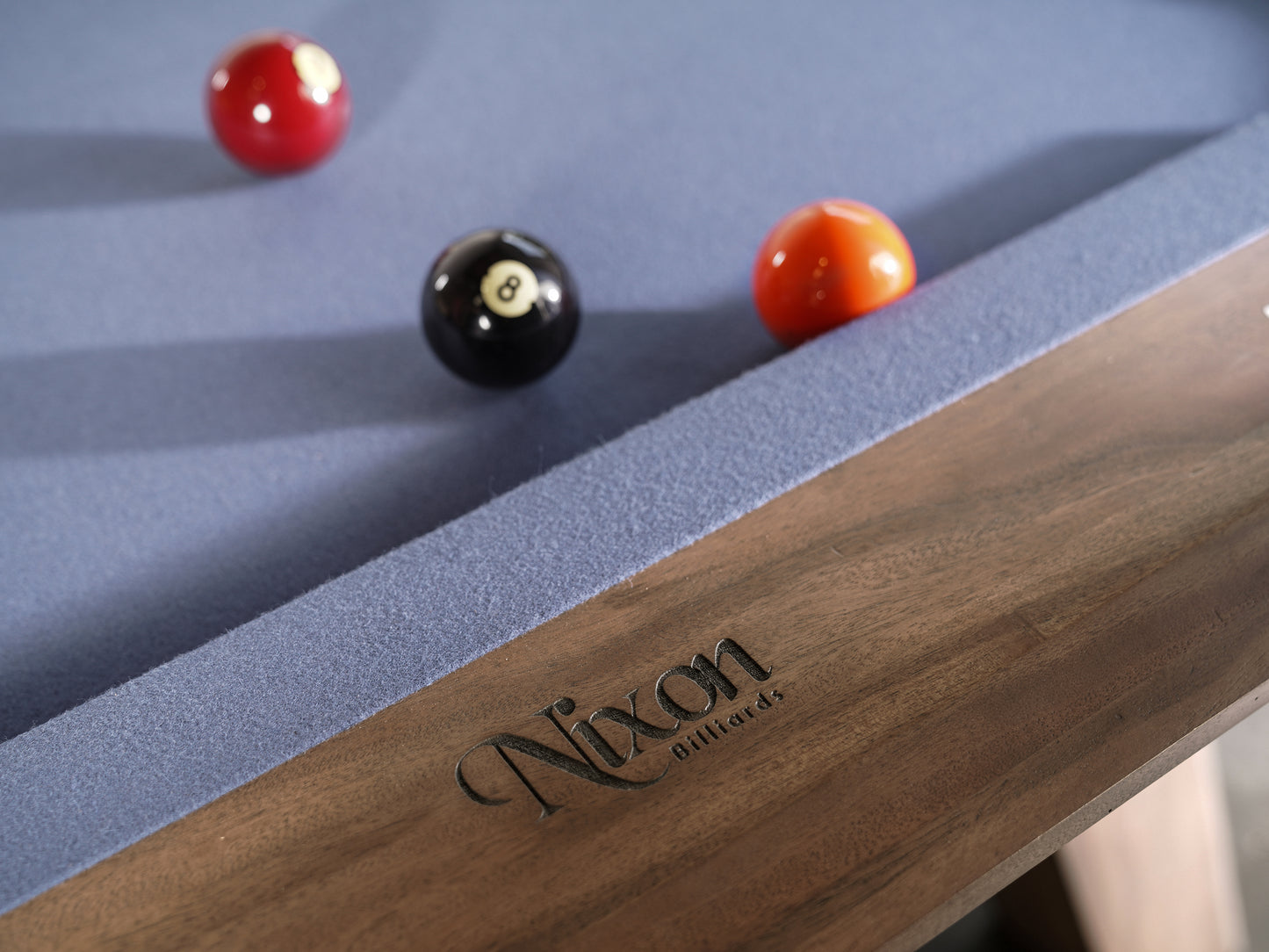 Desyn Slate Pool Table - Gray Walnut Finish