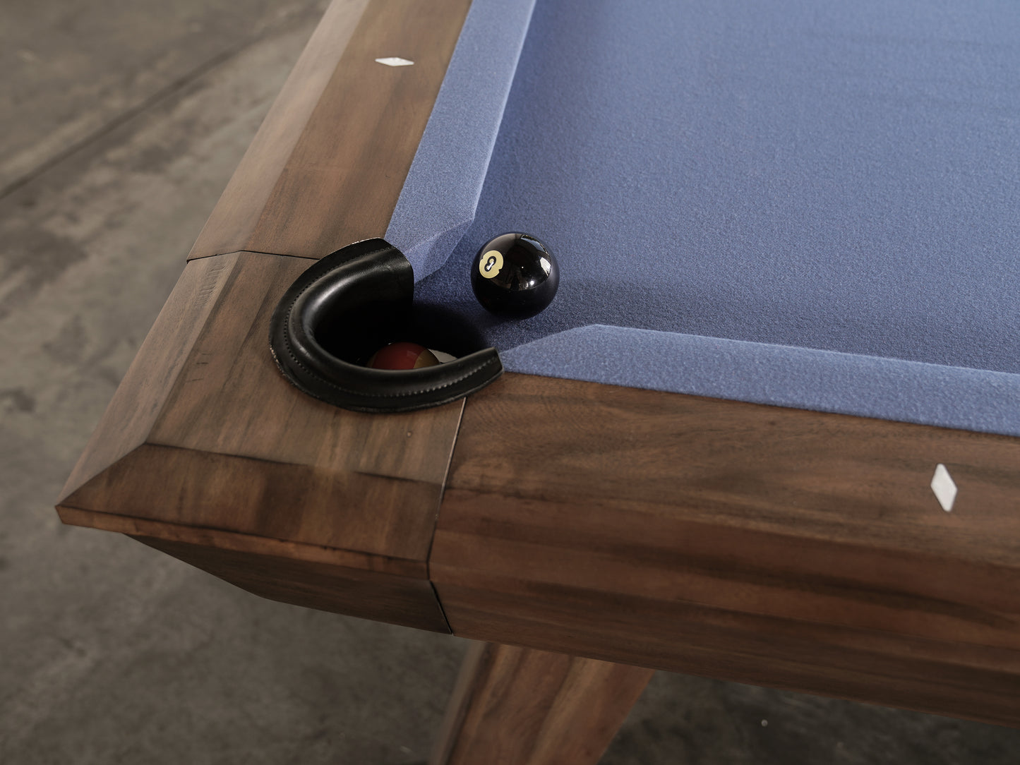 Desyn Slate Pool Table - Gray Walnut Finish