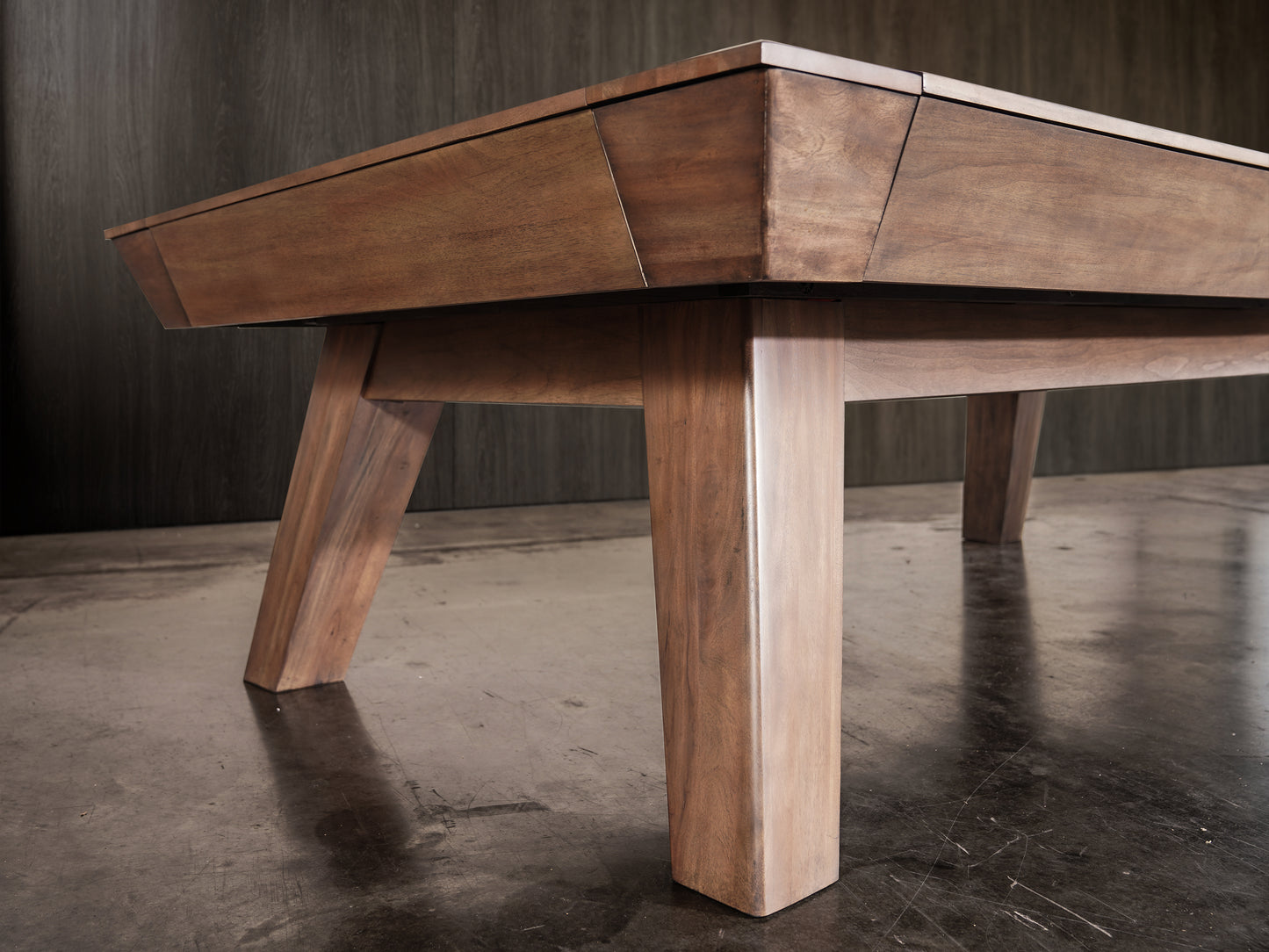 Desyn Slate Pool Table - Gray Walnut Finish