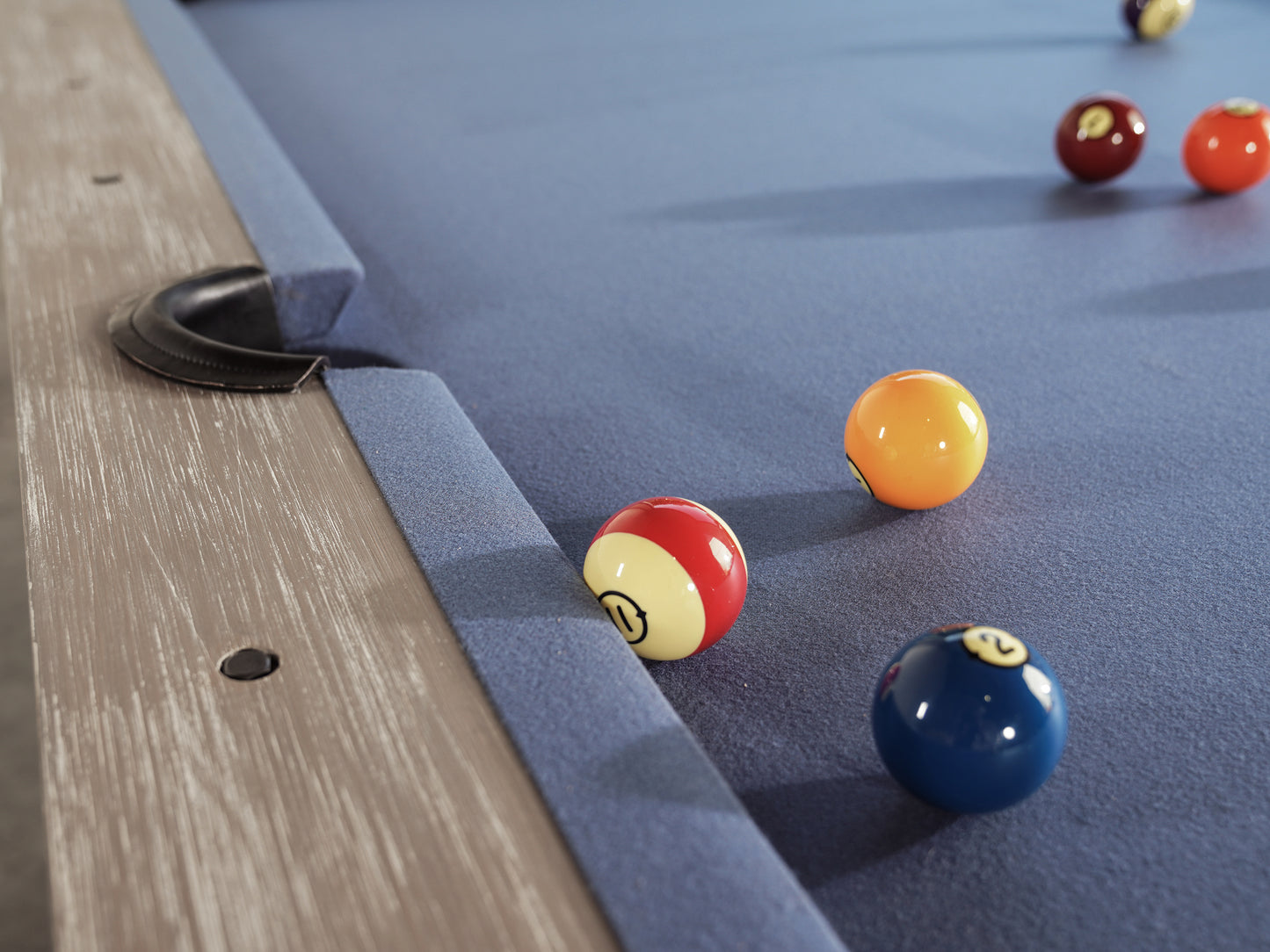 Huck Slate Pool Table - Gray White Oak Finish