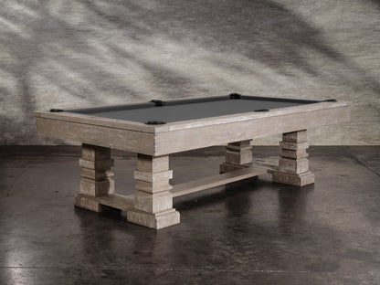 Huck Slate Pool Table - Gray White Oak Finish