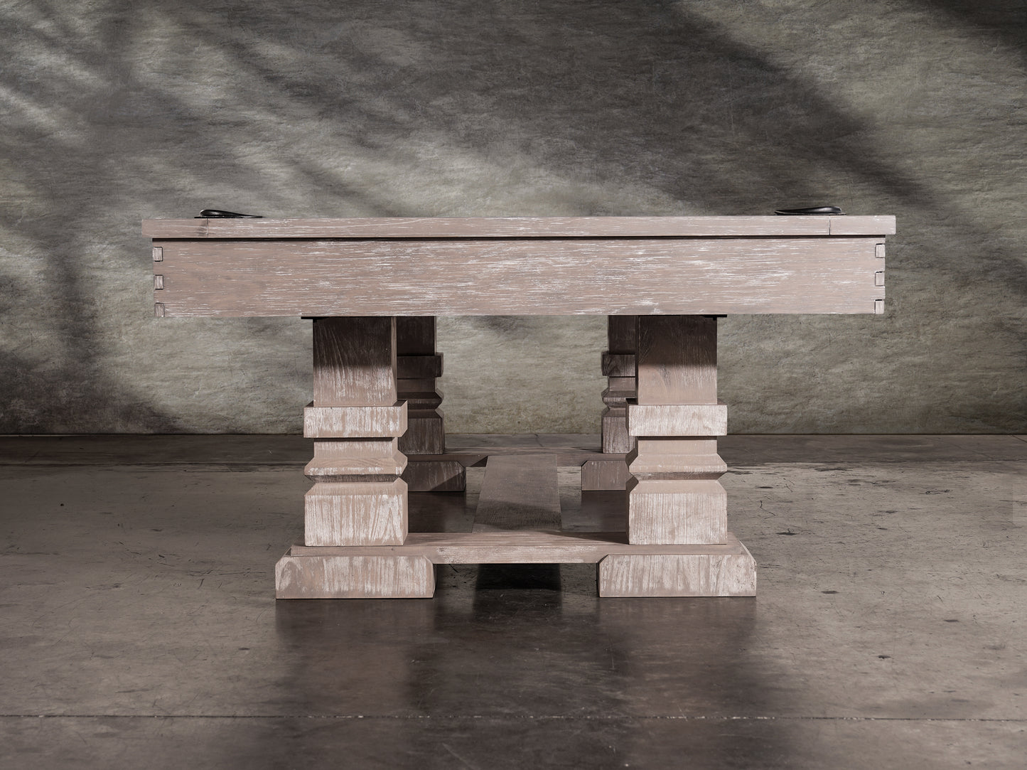 Huck Slate Pool Table - Gray White Oak Finish