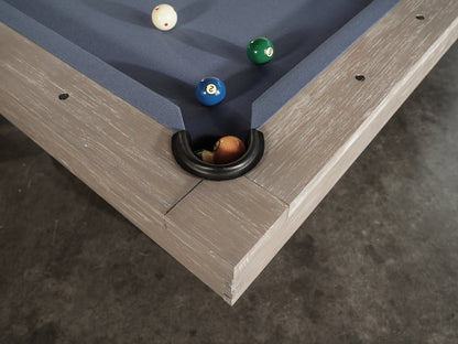 Huck Slate Pool Table - Gray White Oak Finish