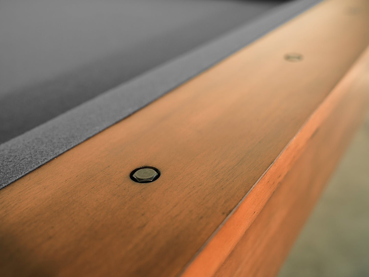 Presli Slate Pool Table - Native Acacia Finish