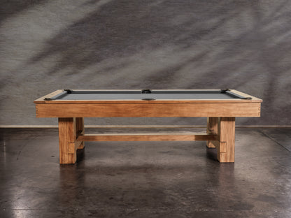 Presli Slate Pool Table - Native Acacia Finish