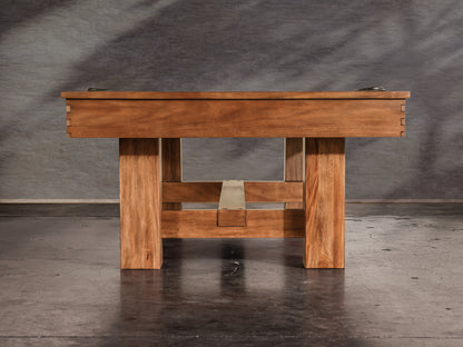 Presli Slate Pool Table - Native Acacia Finish