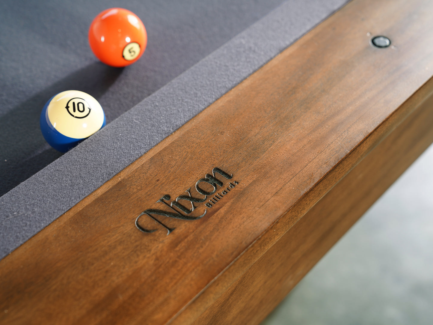 Presli Slate Pool Table - Native Acacia Finish