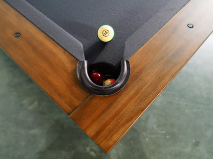 Presli Slate Pool Table - Native Acacia Finish