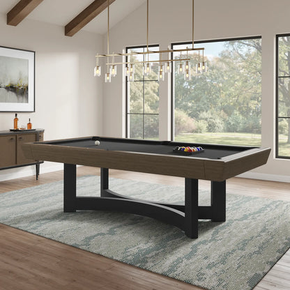 Novato Wood Pool Table - Brushed Walnut Finish