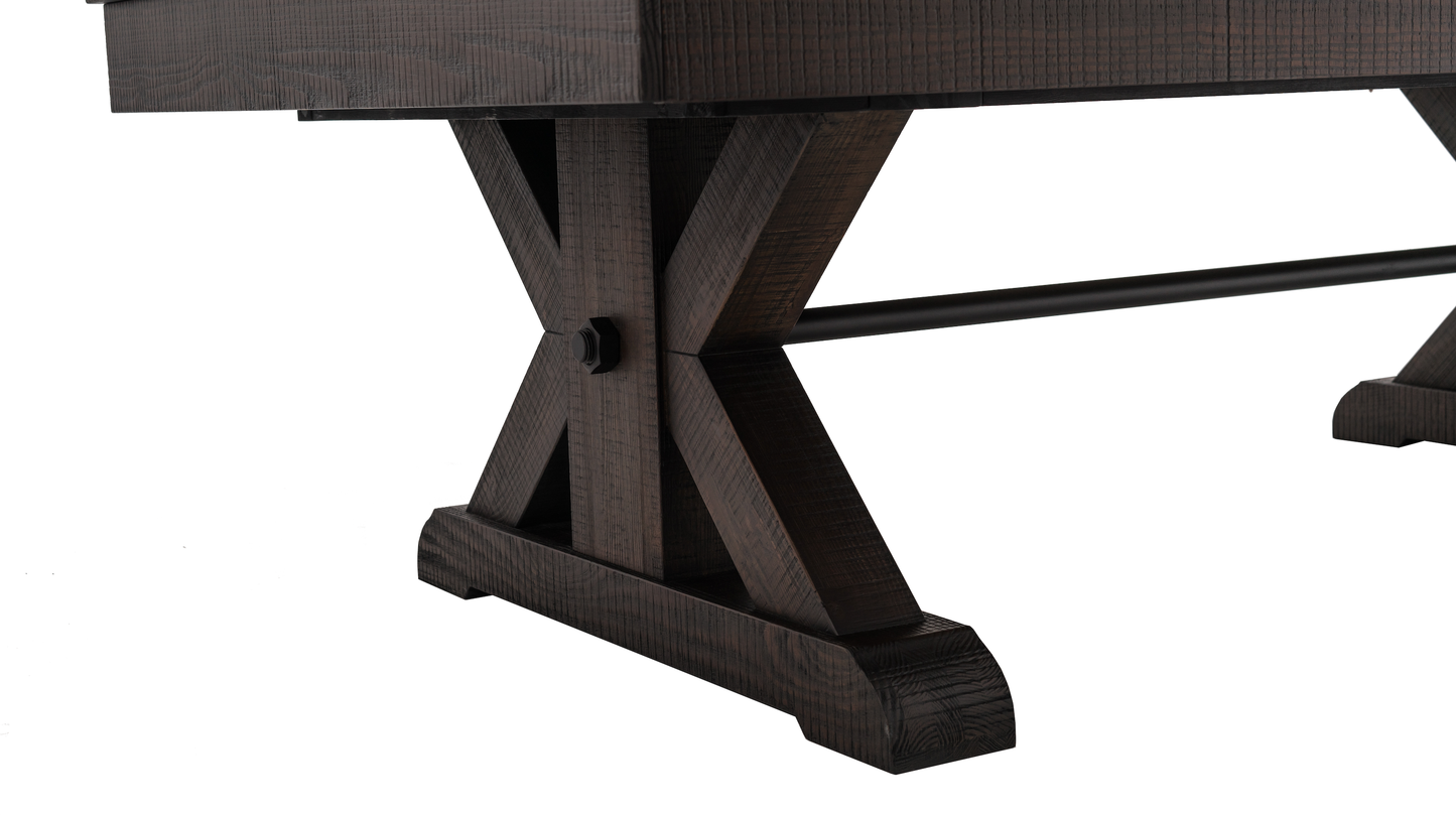 Otis Wood Pool Table - Smokehouse Finish