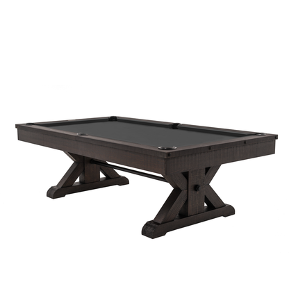 Otis Wood Pool Table - Smokehouse Finish