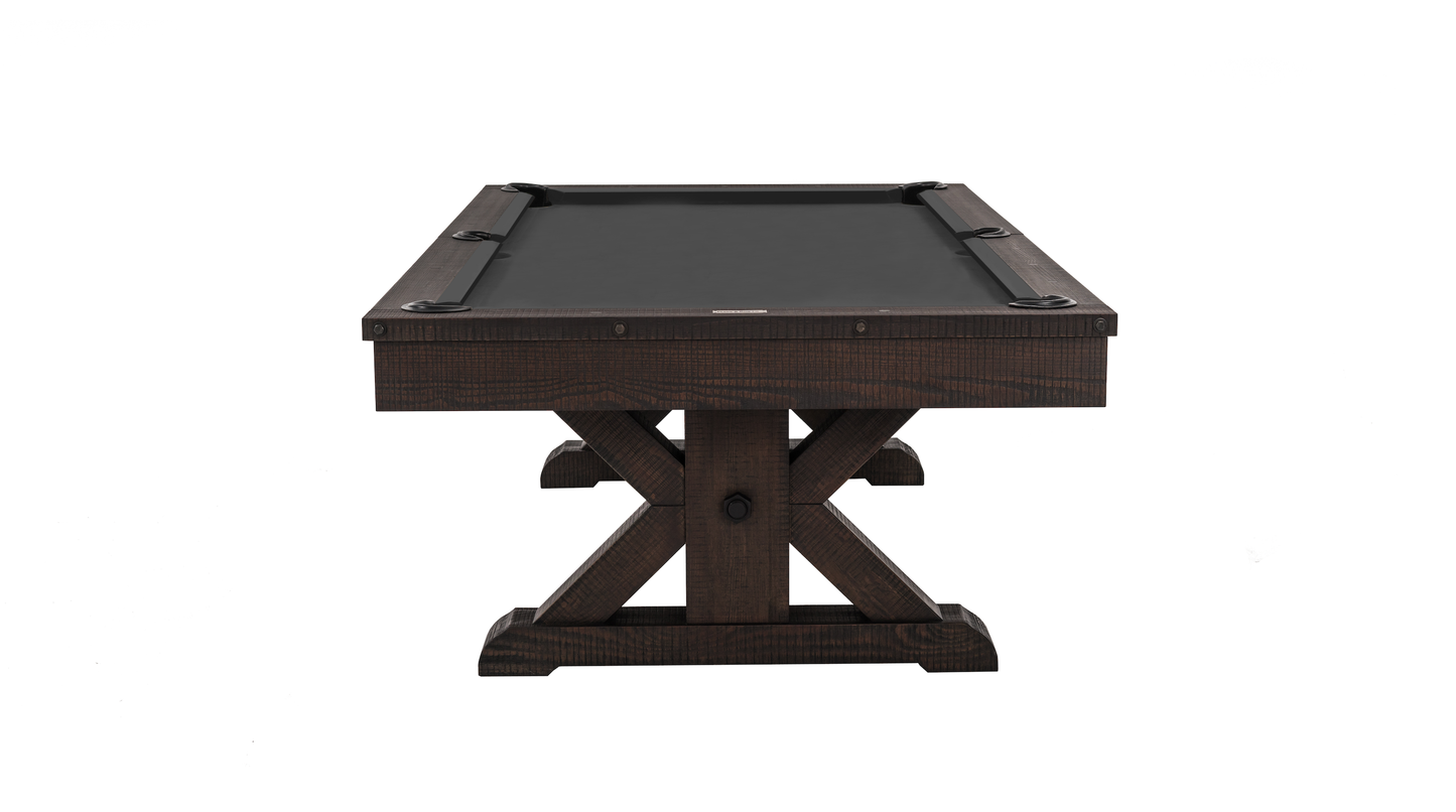 Otis Wood Pool Table - Smokehouse Finish