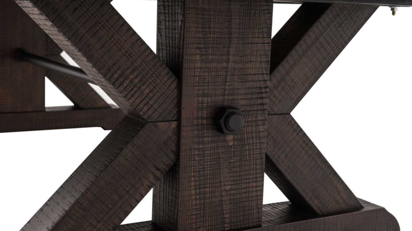 Otis Wood Pool Table - Smokehouse Finish