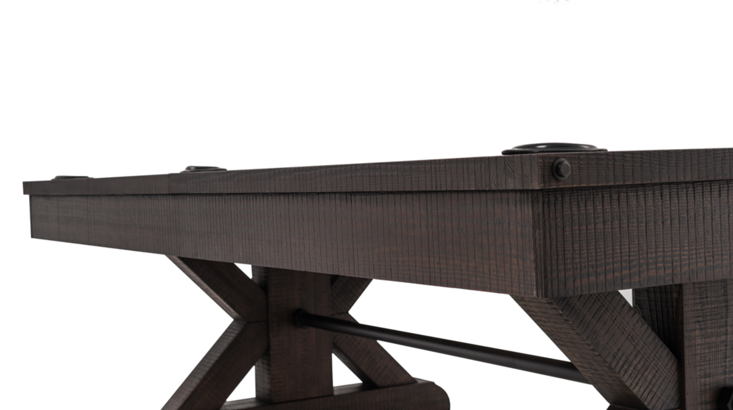 Otis Wood Pool Table - Smokehouse Finish