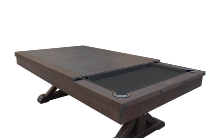 Otis Wood Pool Table - Smokehouse Finish