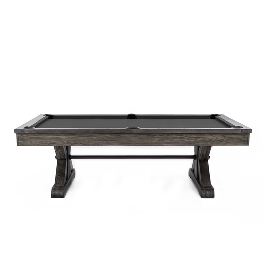 Otis Wood Pool Table - Weathered Grey Finish