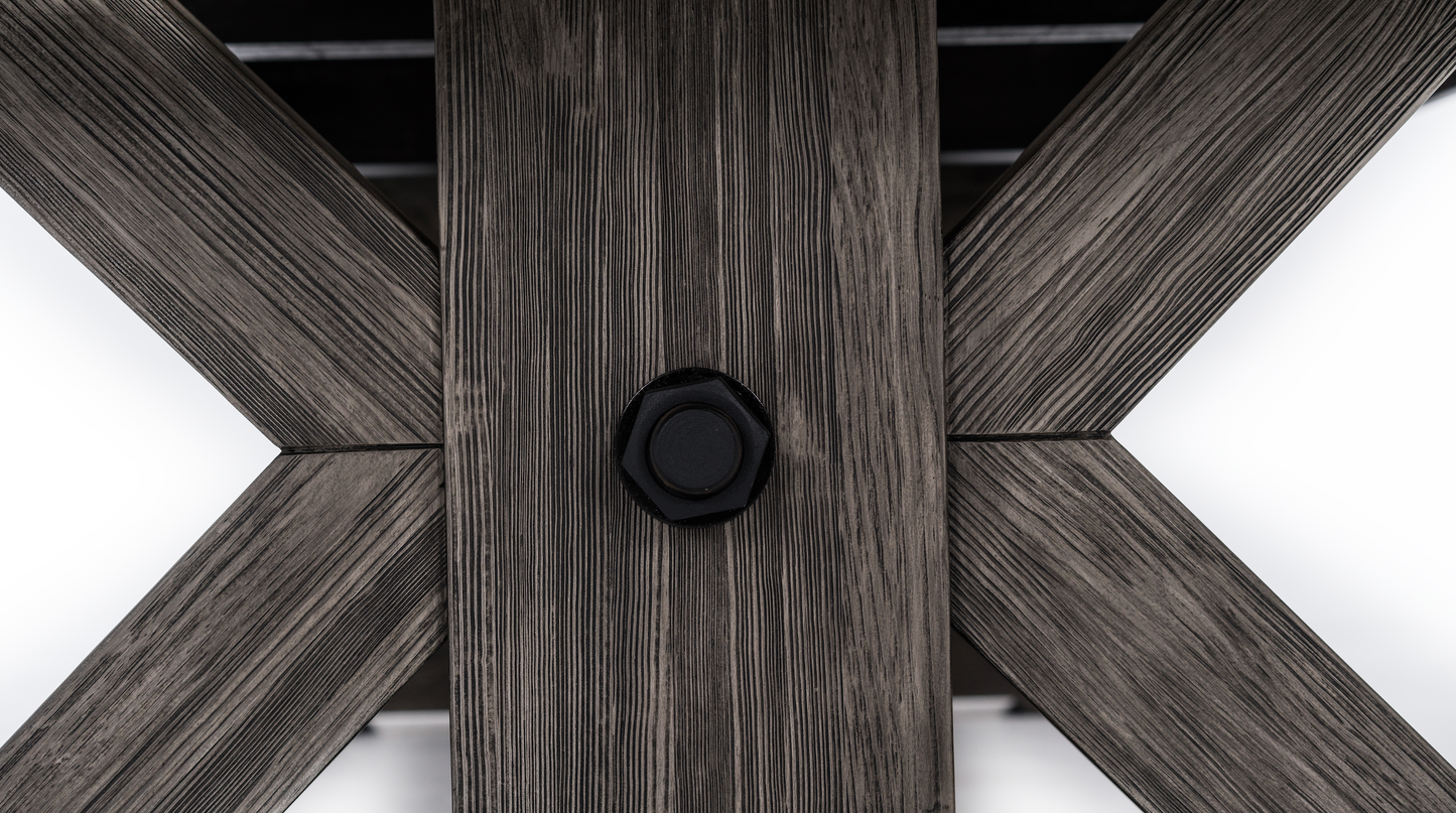 Otis Wood Pool Table - Weathered Grey Finish