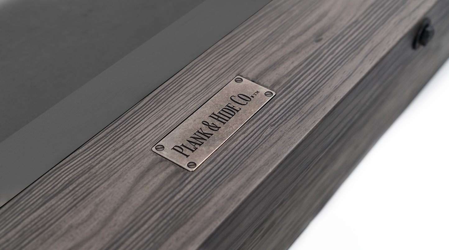 Otis Wood Pool Table - Weathered Grey Finish