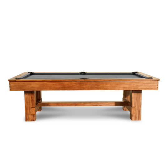 Presli Slate Pool Table - Native Acacia Finish