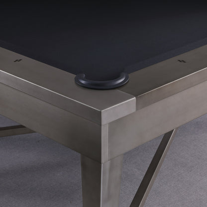 Saxon Steel Slate Pool Table - Gunmetal Grey Finish