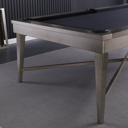 Saxon Steel Slate Pool Table - Gunmetal Grey Finish