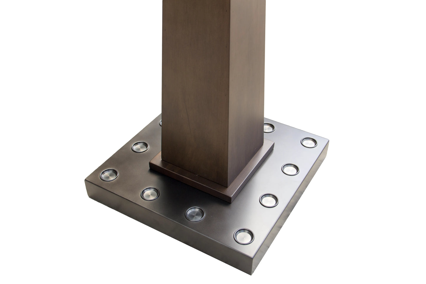 Voxwood Floor Rack - Holds 12 Cues - Grey Walnut & Gunmetal
