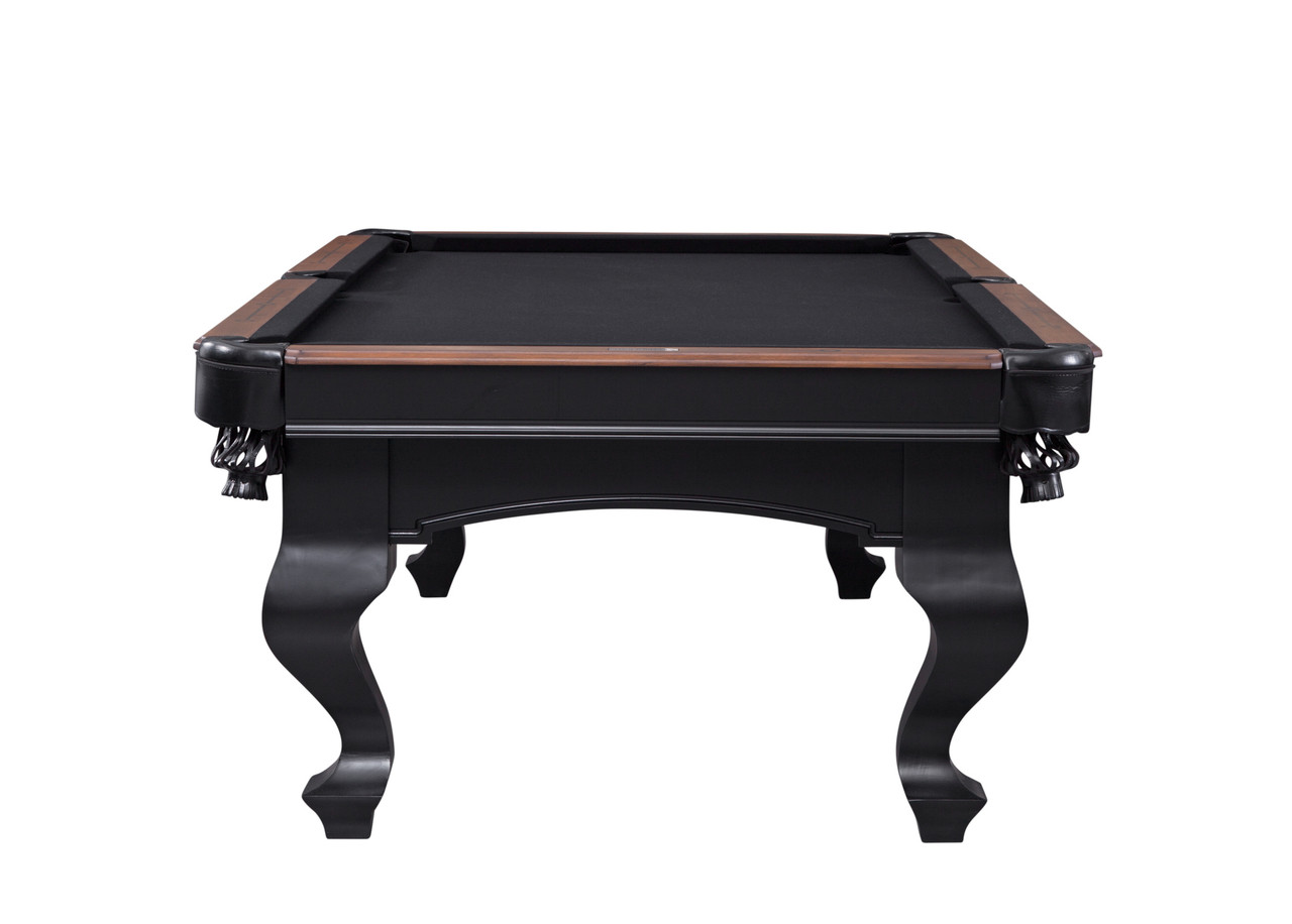 Teton Wood Pool Table - Black / Tumbleweed Finish