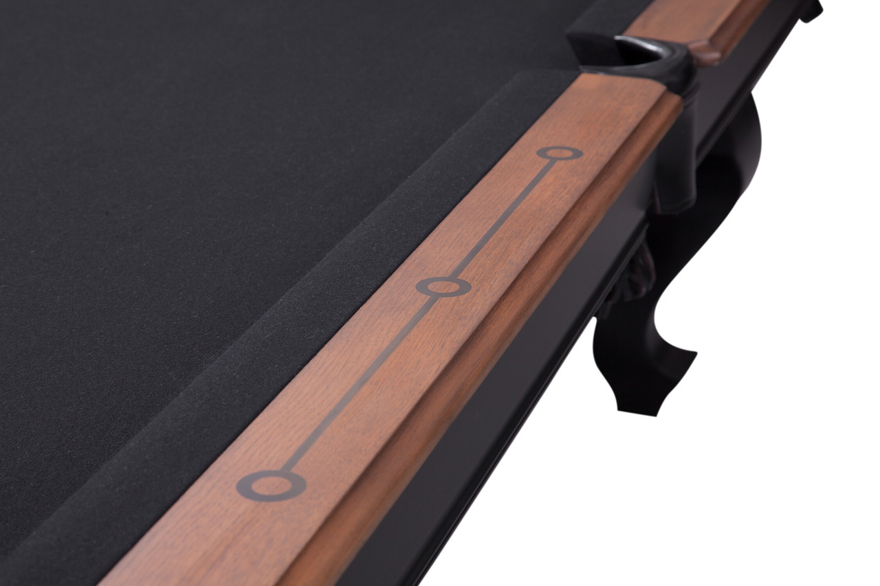 Teton Wood Pool Table - Black / Tumbleweed Finish
