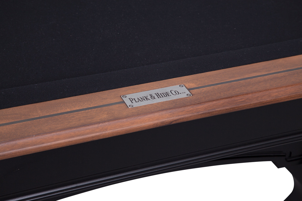 Teton Wood Pool Table - Black / Tumbleweed Finish