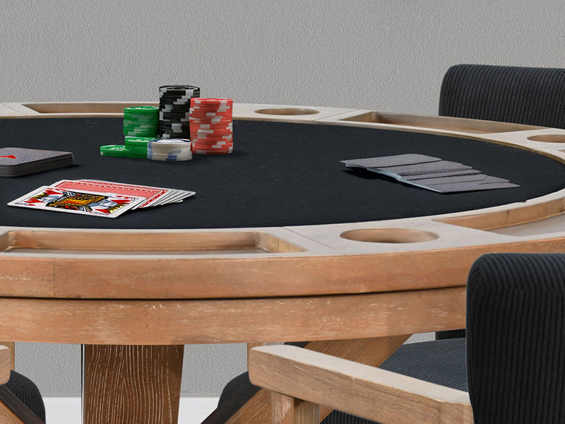 Empire USA Chic Poker Table - Oak Finish
