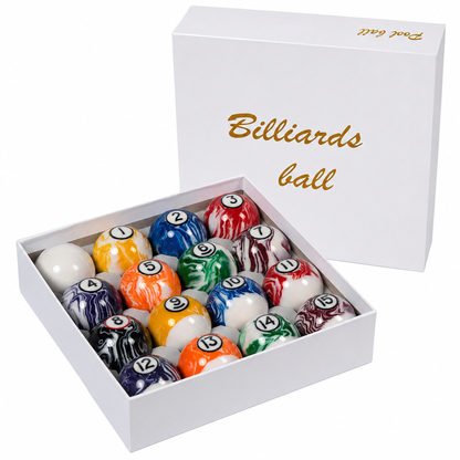 Empire USA   Color.Marble Billiard Ball Set, Colorful Striped Pattern