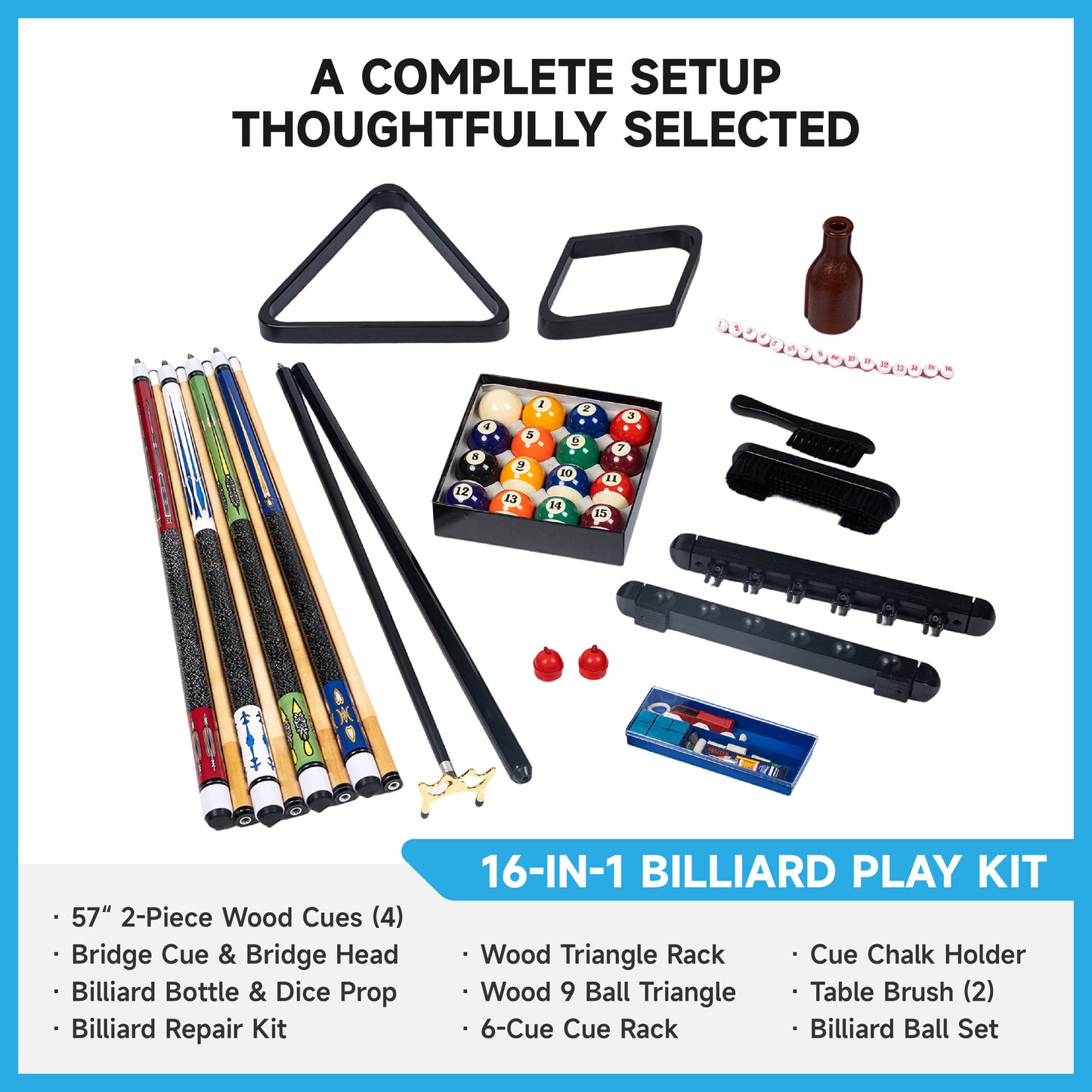 Empire 32 Piece Billiard Accessory Kit