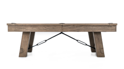 Isaac Wood Pool Table - Silvered Ash Finish