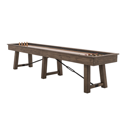 Isaac Shuffleboard Table - Silvered Oak / Ash finish