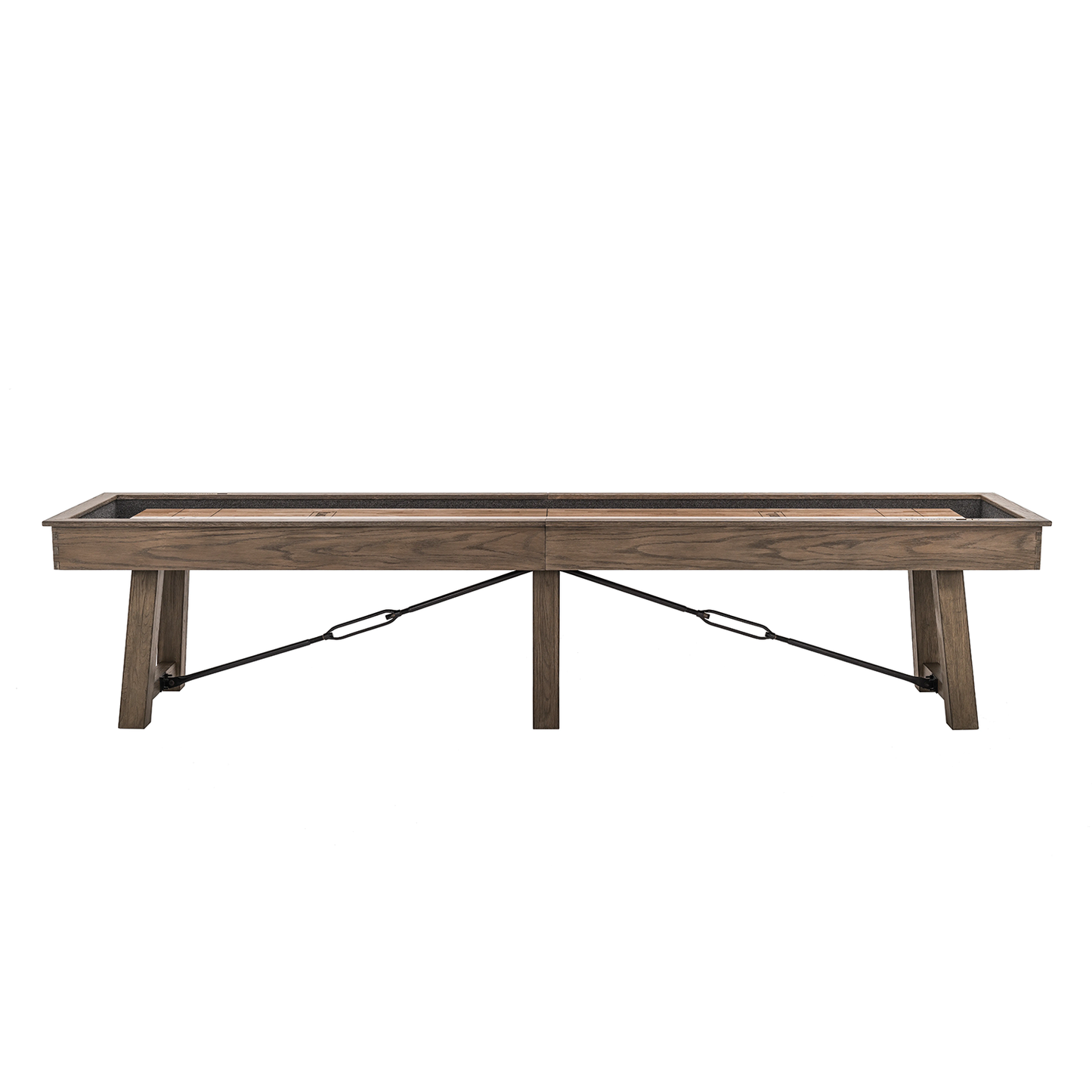 Isaac Shuffleboard Table - Silvered Oak / Ash finish