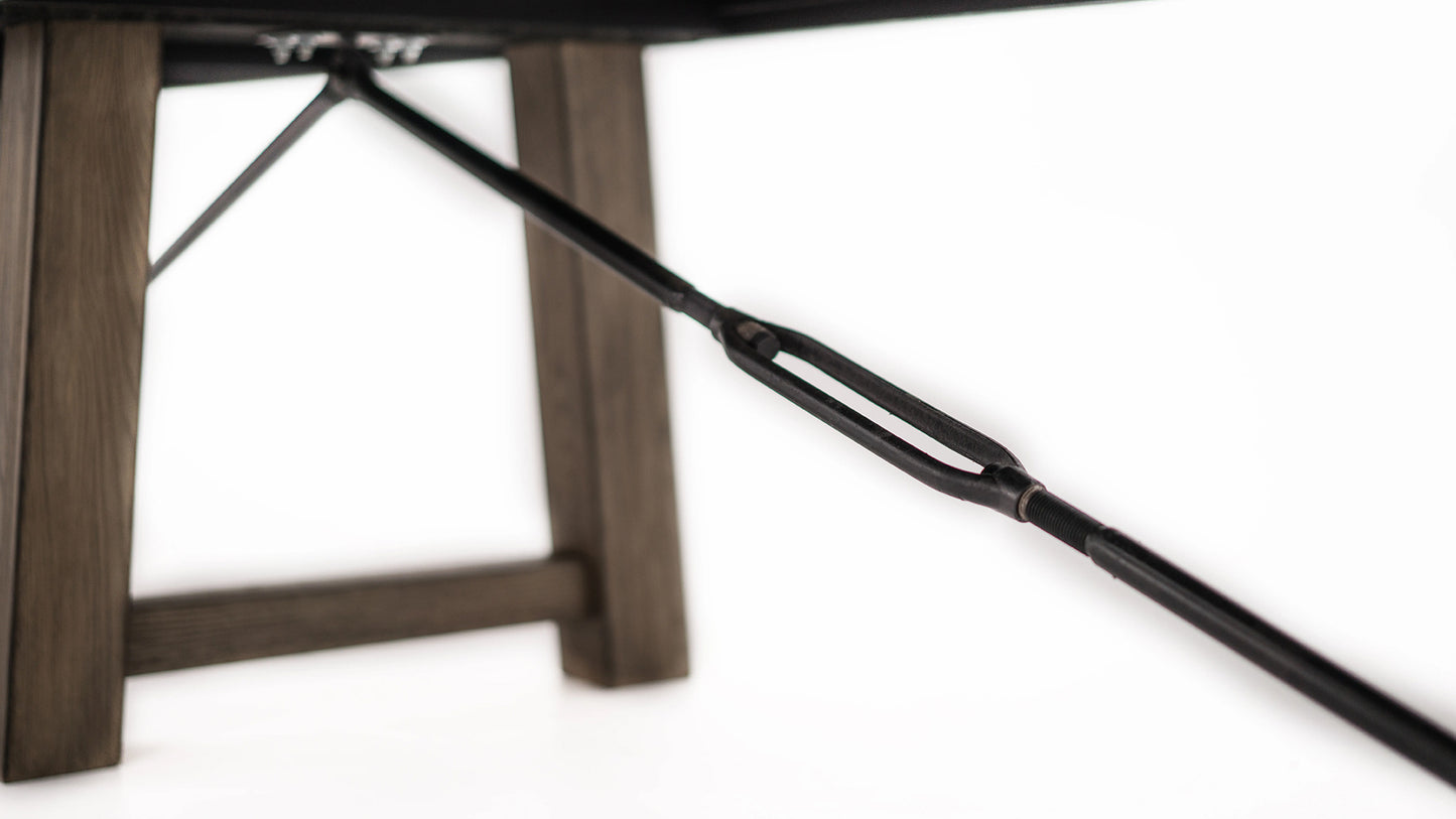 Isaac Shuffleboard Table - Silvered Oak / Ash finish