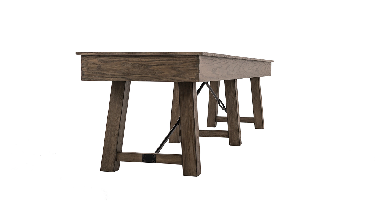 Isaac Shuffleboard Table - Silvered Oak / Ash finish