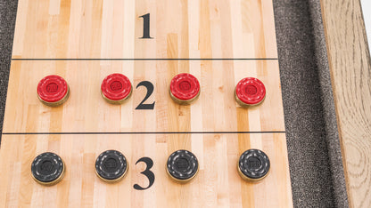 Isaac Shuffleboard Table - Silvered Oak / Ash finish
