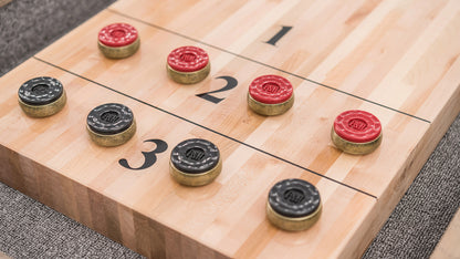 Isaac Shuffleboard Table - Silvered Oak / Ash finish