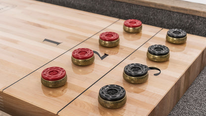 Isaac Shuffleboard Table - Silvered Oak / Ash finish