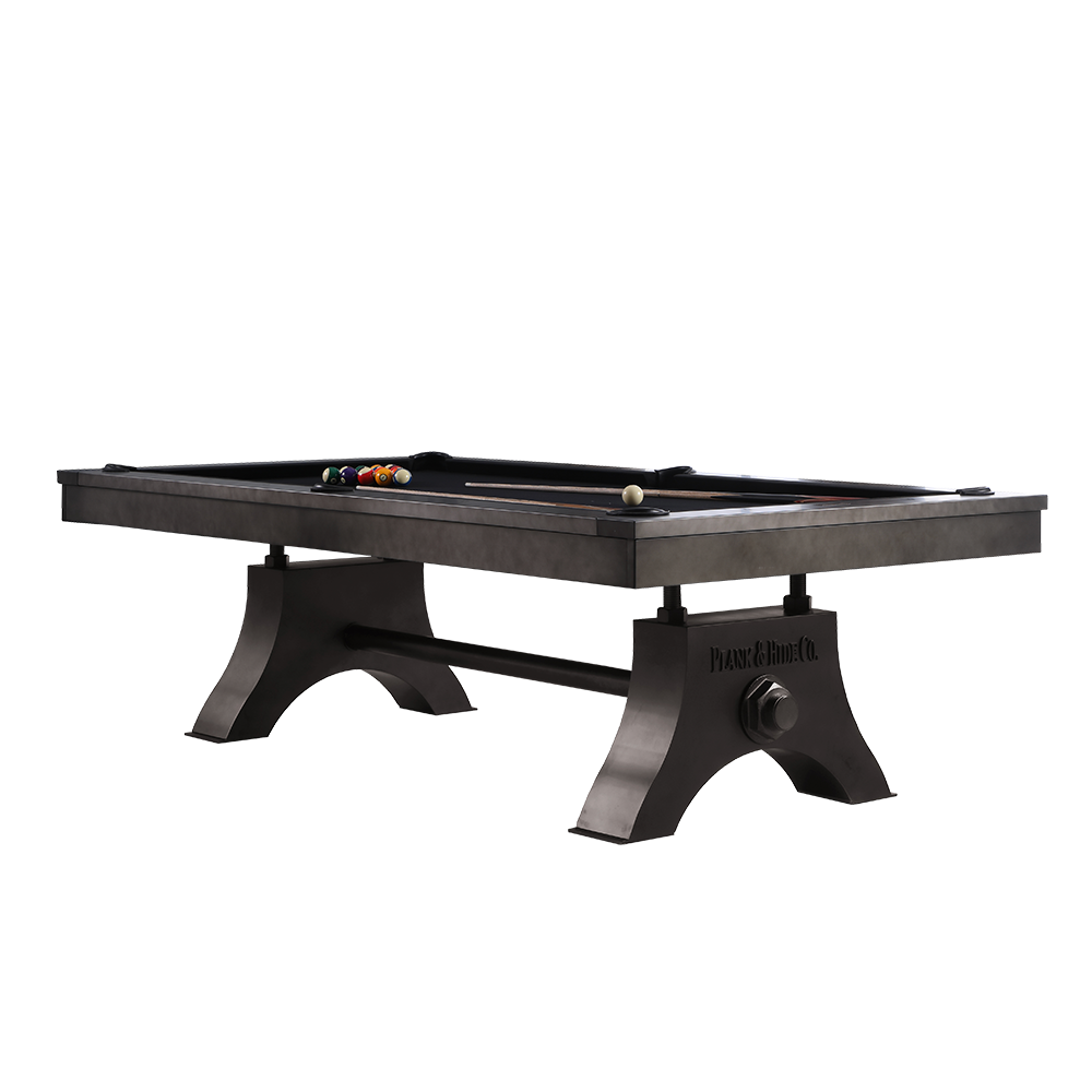 Jaxx Steel Pool Table - Gunmetal Grey Finish