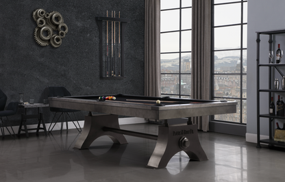 Jaxx Steel Pool Table - Gunmetal Grey Finish