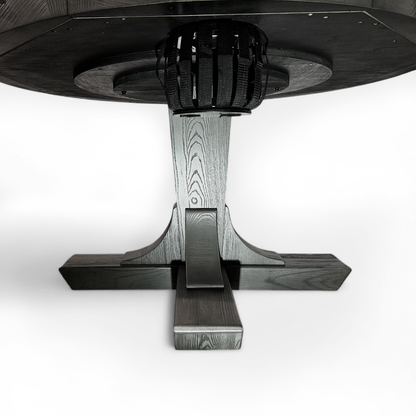 Kai - Poker Table, Bumper Pool Table, Dining Table 3 in 1 - Greyson grey  Finish