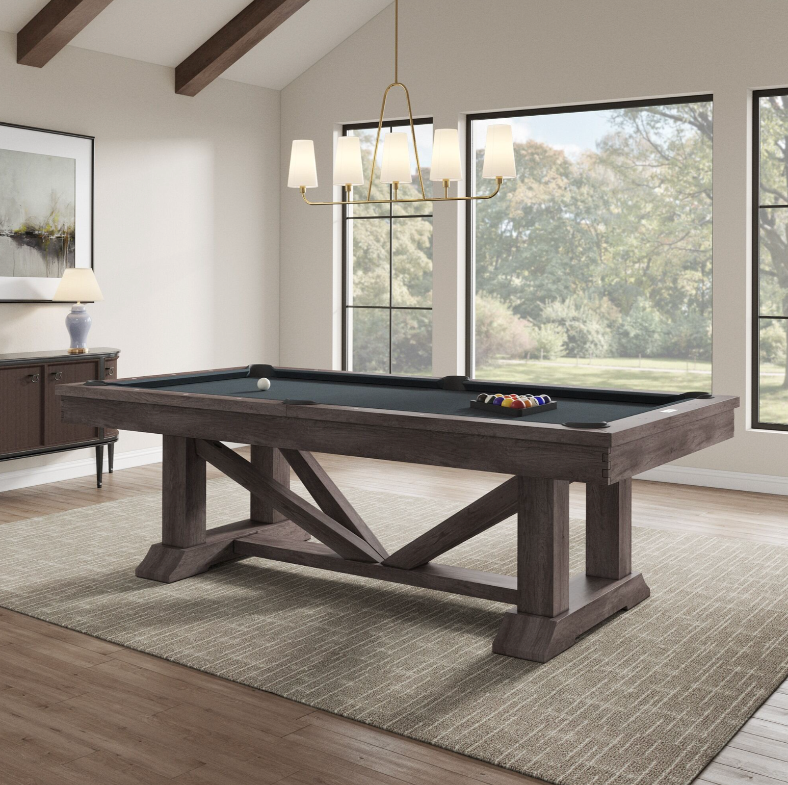 Plank & Hide Lucas Pool Table - Thumbnail 3