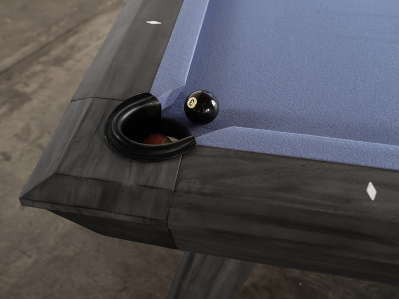 Desyn Slate Pool Table - Grayson Gray Finish