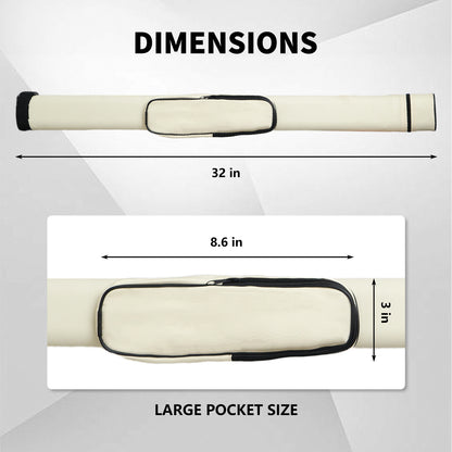 Empire USA - Billiard Pool Cue Hard Case, Holder for 1/2 Cue
