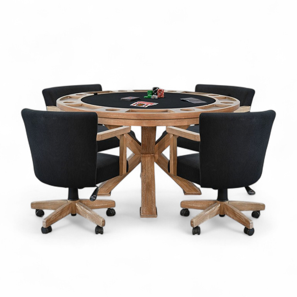 Empire USA Chic Poker Table - Oak Finish