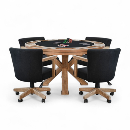 Empire USA Chic Poker Table - Oak Finish