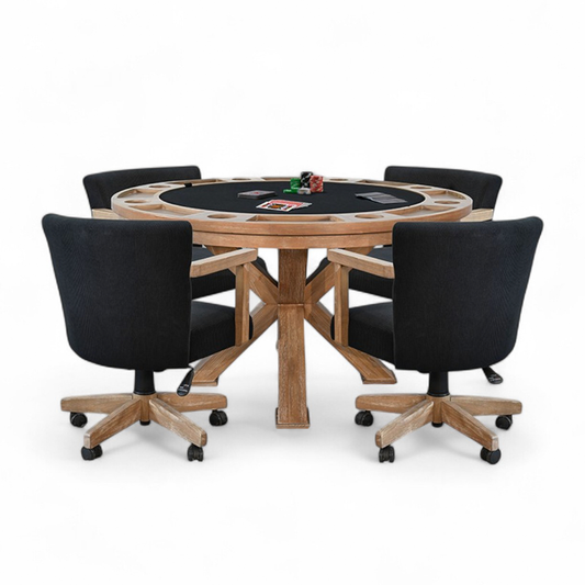 Empire USA Chic Poker Table - Oak Finish