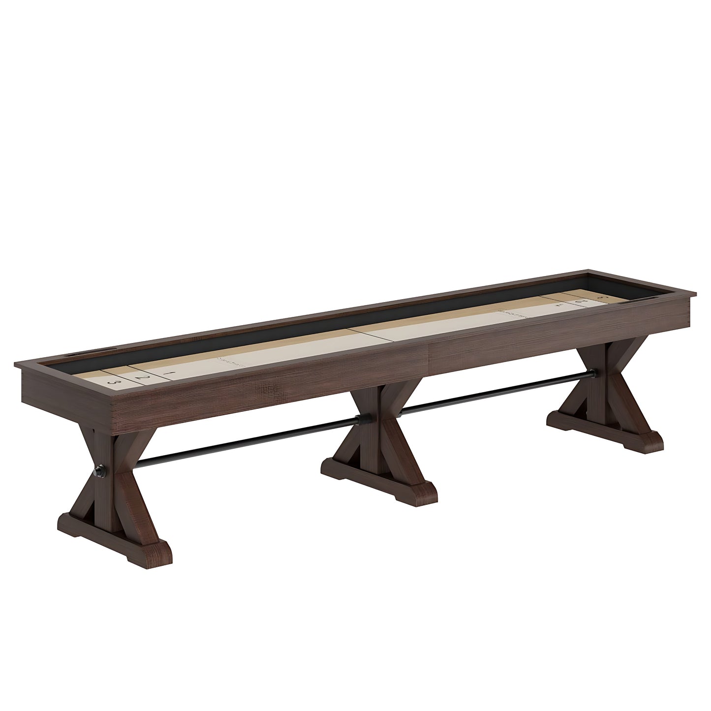 Otis Shuffleboard Table - Smokehouse Finish